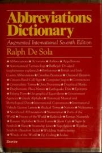 Image of Abbreviations Dictionary
